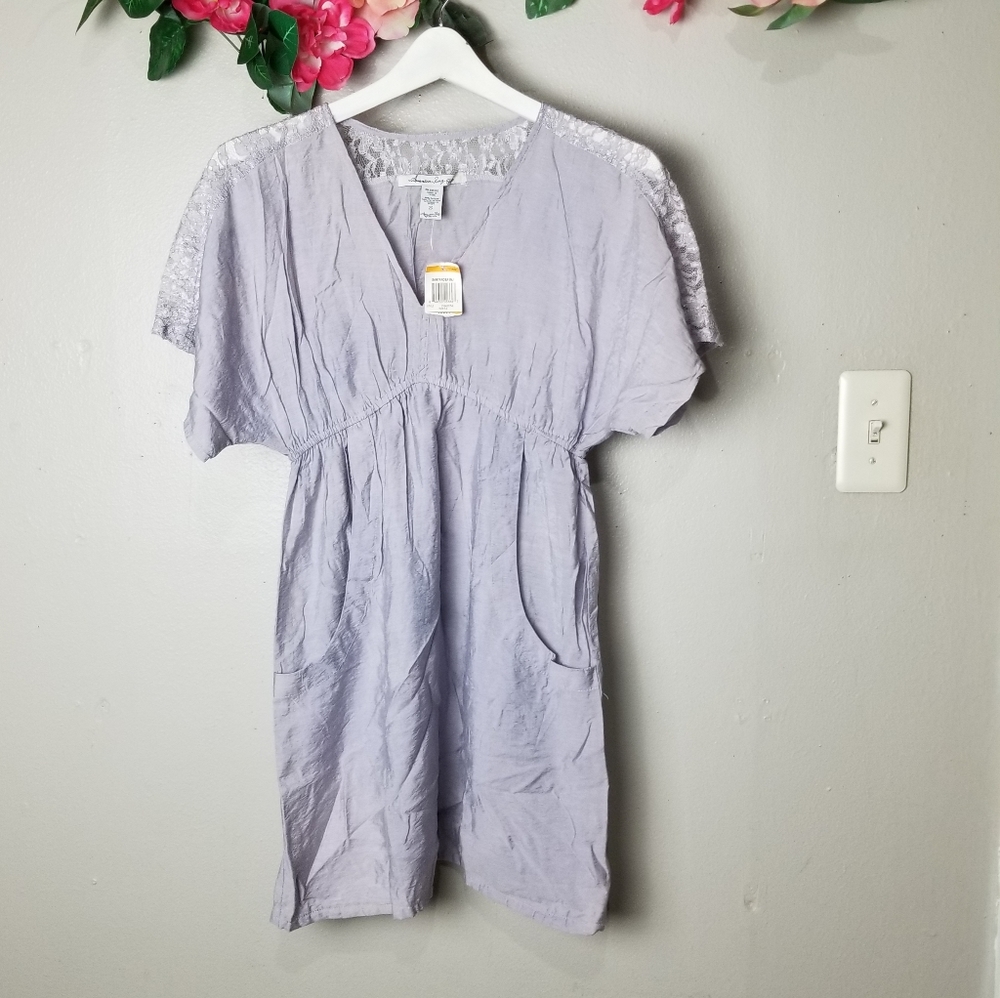 American Rag V neck dress size S NWT